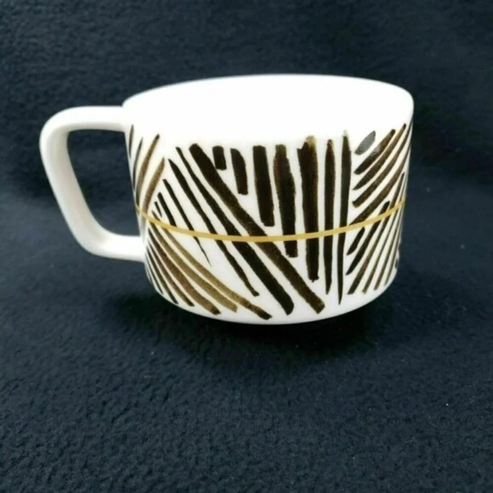 Starbucks 2014 Artisan Series 01/08 A Story of Origin Coffee Mug Cup Brown Gold